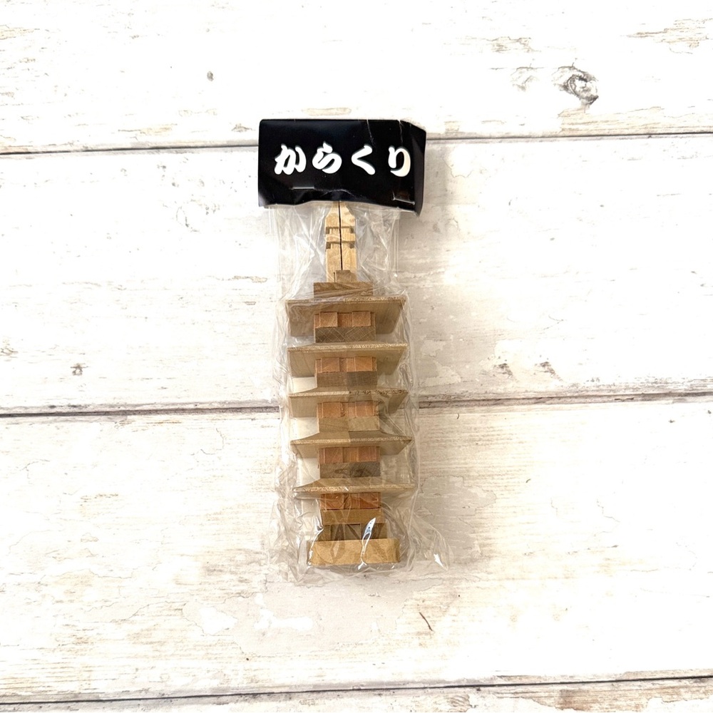 Japanese Miniature Wooden Puzzle Japan House Wood NEW Never Opened